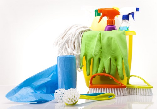 Carpet cleaning treatment in a Bayswater flat interior with careful stain removal