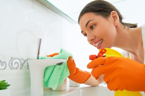 Commercial cleaner maintaining a Bayswater business space