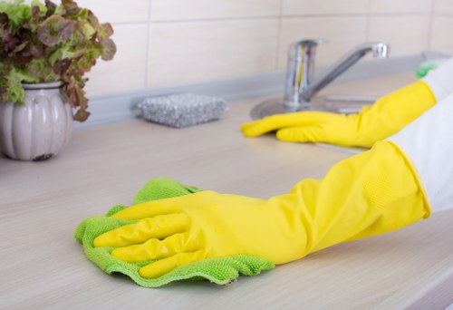 Detailed kitchen and surface cleaning in a Bayswater property