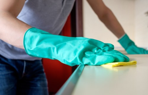 Local cleaning team working in a Bayswater residential property